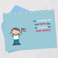 Thank Our Lucky Stars and Stripes Veterans Day Card for only USD 2.00 | Hallmark