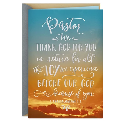 Giving Thanks to God for You Religious Clergy Appreciation Card for Pastor for only USD 2.99 | Hallmark