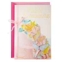 Butterfly Cake Spanish-Language Quinceañera Card for only USD 4.99 | Hallmark