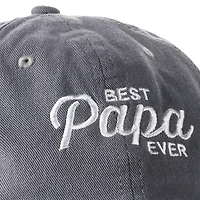 Best Papa Ever Gray Twill Baseball Cap for only USD 14.99 | Hallmark