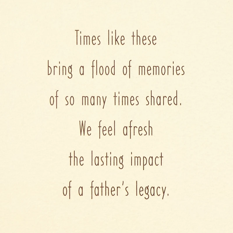 So Many Memories Shared Sympathy Card for Loss of Father for only USD 5.99 | Hallmark