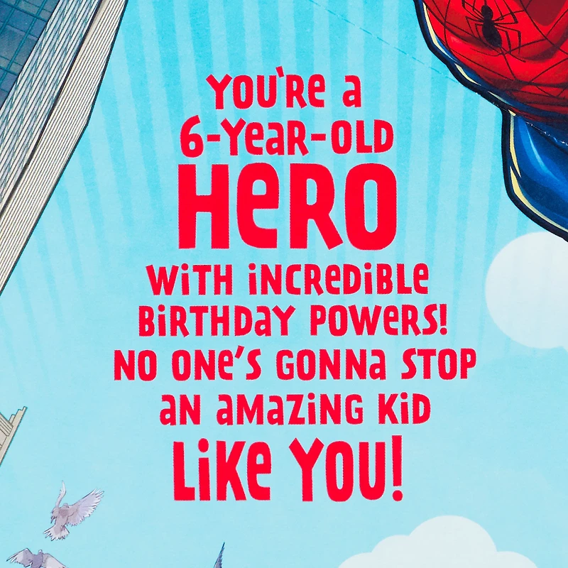 Marvel Spider-Man Amazing Hero Pop-Up 6th Birthday Card for only USD 4.99 | Hallmark