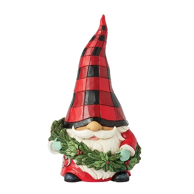 Jim Shore Heartwood Creek Gnome Wearing Wreath Figurine, 5.51" for only USD 32.99 | Hallmark