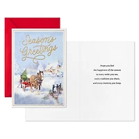 Horse and Holiday Wagon Boxed Christmas Cards, Pack of 16 for only USD 12.49 | Hallmark