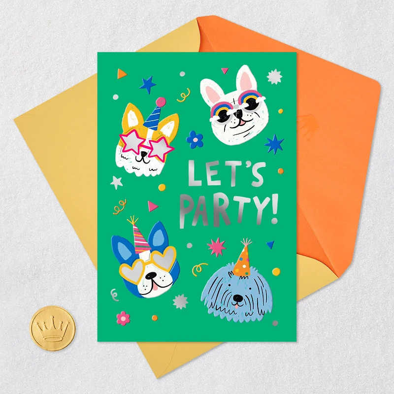 Party Animal Dogs Birthday Card for Kids for only USD 2.99 | Hallmark