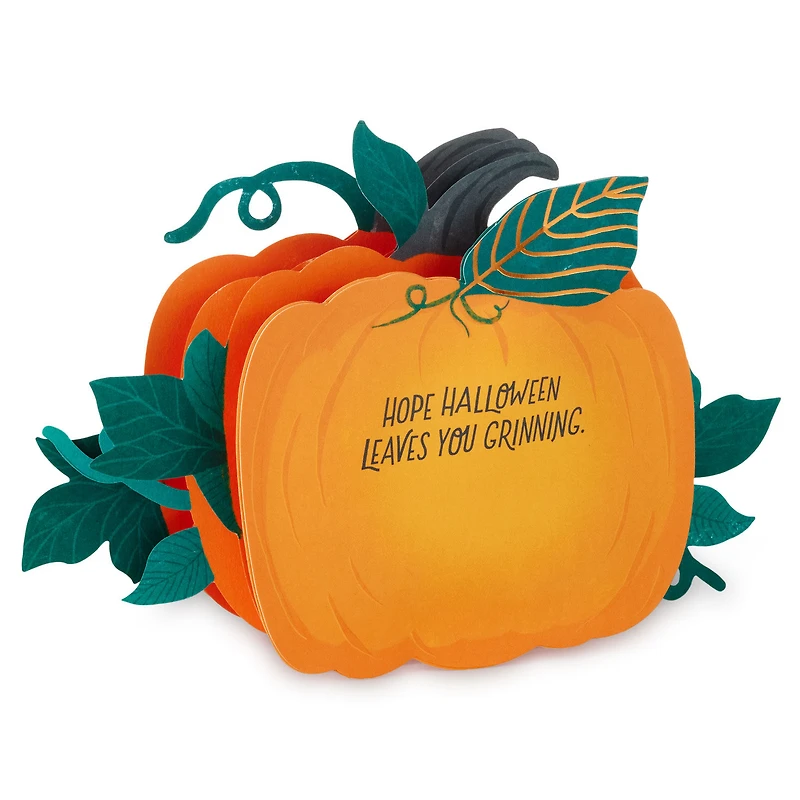 Grinning Jack-o'-Lantern Musical 3D Pop-Up Halloween Card With Light for only USD 10.99 | Hallmark