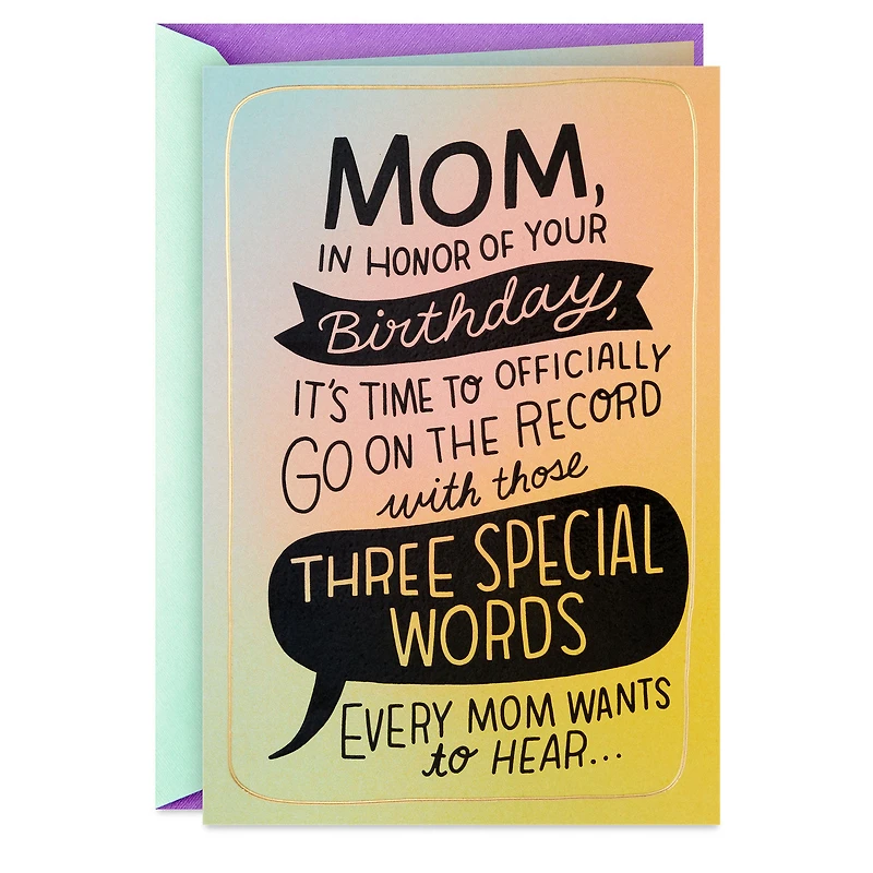 Mom Was Right Certificate Funny Birthday Card for Mom for only USD 5.59 | Hallmark