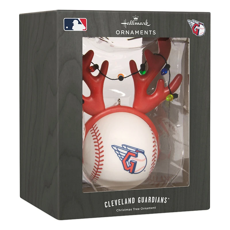 MLB Cleveland Guardians™ Reindeer Baseball Hallmark Ornament for only USD 12.99 | Hallmark