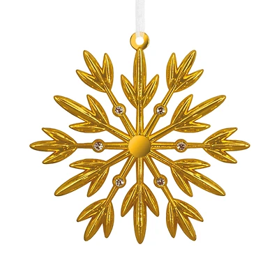 Signature Gold Snowflake Metal Hallmark Ornament for only USD 19.99 | Hallmark