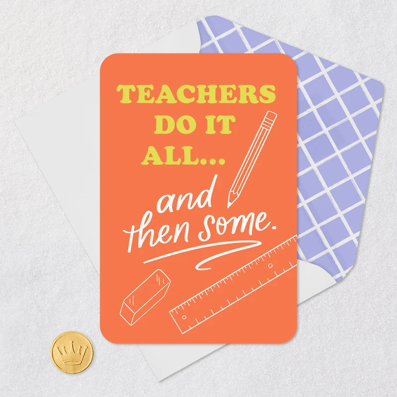 Teachers Do It All Thank You Card for only USD 2.99 | Hallmark