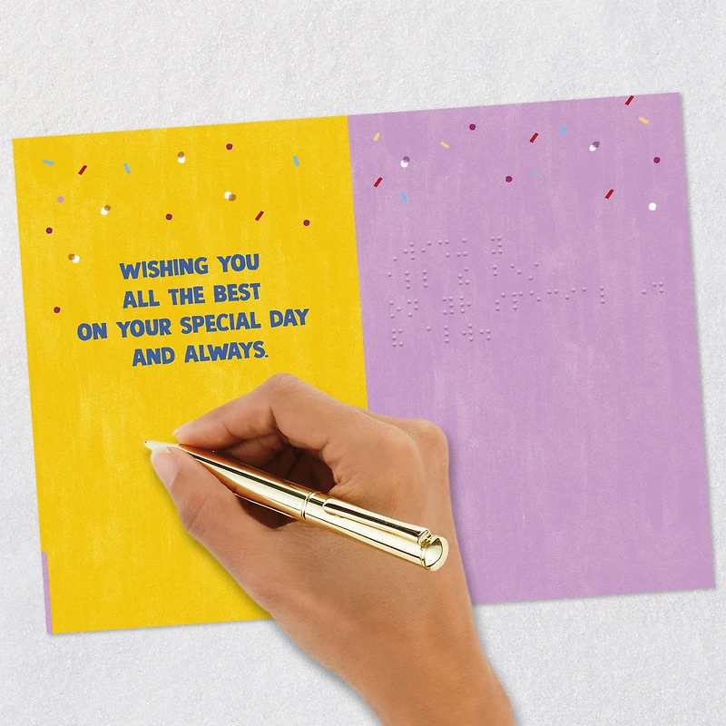 Wishing You All the Best Braille Birthday Card for only USD 2.99 | Hallmark