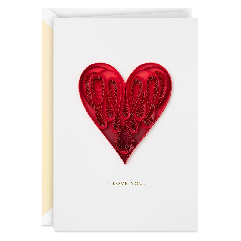 You Have My Heart Quilled Paper Handmade Love Card for only USD 13.59 | Hallmark
