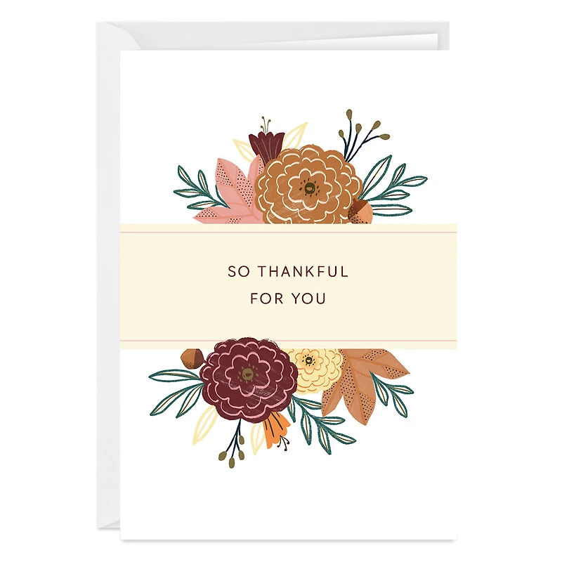 Fall Bouquet Thankful Custom Thanksgiving Card for only USD 4.99 | Hallmark