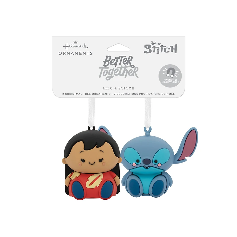 Better Together Disney Lilo & Stitch Magnetic Hallmark Ornaments, Set of 2 for only USD 14.99 | Hallmark