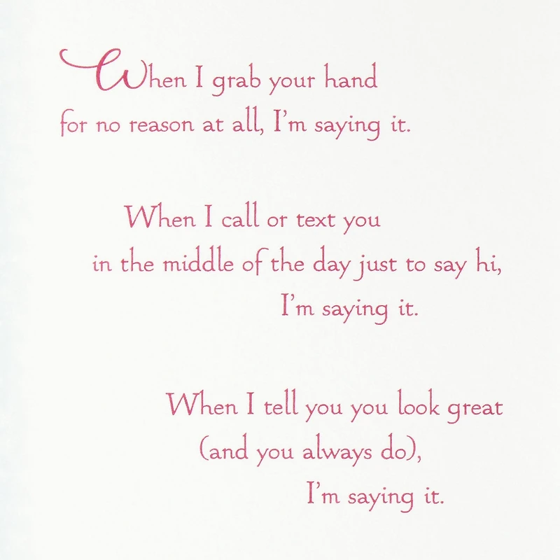Saying I Love You Romantic Christmas Card for only USD 5.99 | Hallmark