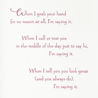 Saying I Love You Romantic Christmas Card for only USD 5.99 | Hallmark