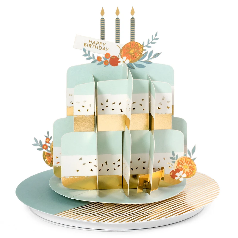 Citrus Cake Musical 3D Pop-Up Birthday Card With Motion for only USD 14.99 | Hallmark