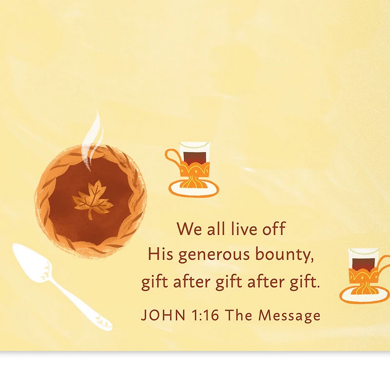 Enjoy God's Wonderful Gifts Religious Thanksgiving Card for only USD 2.00 | Hallmark