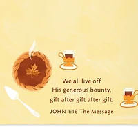Enjoy God's Wonderful Gifts Religious Thanksgiving Card for only USD 2.00 | Hallmark
