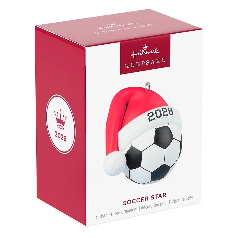 Soccer Star 2026 Ornament for only USD 18.99 | Hallmark