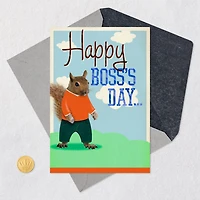 Squirrel and Nuts Funny Pop-Up Boss's Day Card From All for only USD 3.99 | Hallmark