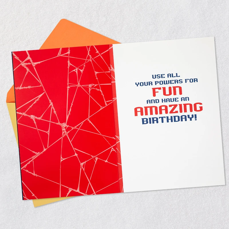 Marvel Spider-Man Power and Responsibility Musical Birthday Card With Light for only USD 9.59 | Hallmark