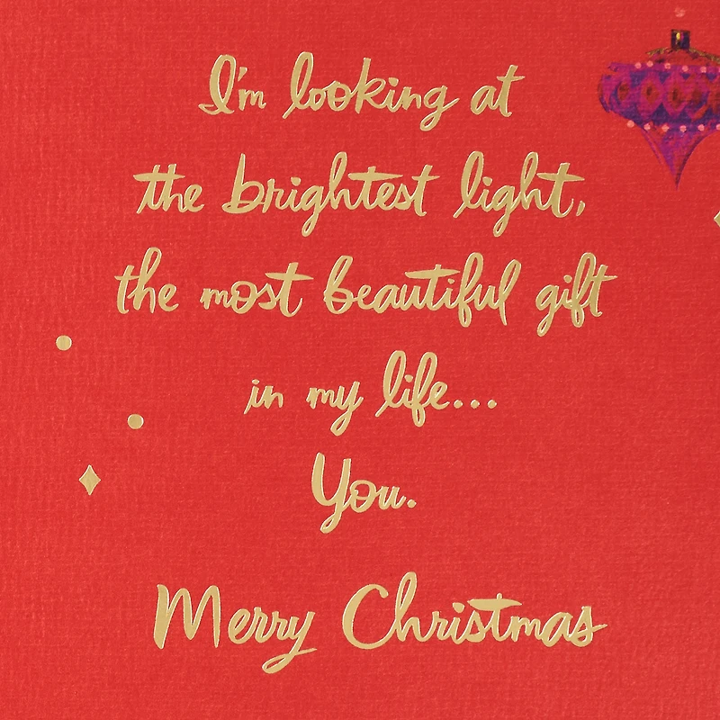 You're the Most Beautiful Gift Romantic Christmas Card for Wife for only USD 5.99 | Hallmark