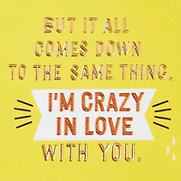I'm Crazy in Love With You Love Card for only USD 5.59 | Hallmark