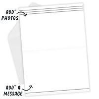 Personalized Black Lines on White Photo Card for only USD 4.99 | Hallmark
