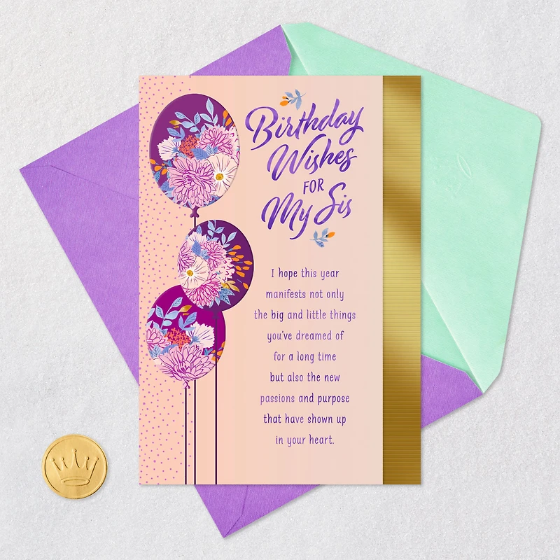 You Deserve Everything You Wish For Birthday Card for Sister for only USD 4.59 | Hallmark