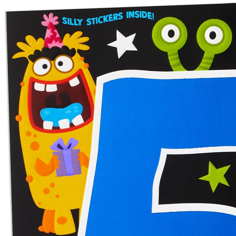 Silly Monsters 5th Birthday Card With Stickers for only USD 4.59 | Hallmark