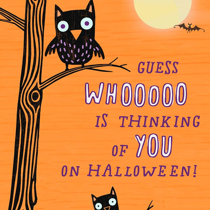 Guess Whooooo Is Thinking of You Halloween Card for only USD 0.99 | Hallmark