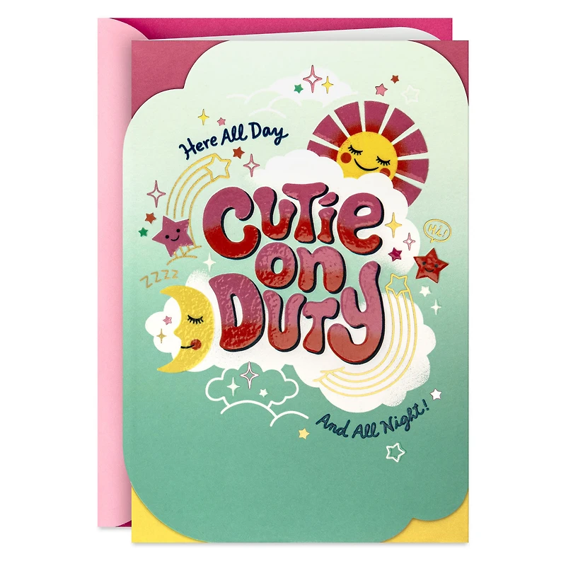 Cutie on Duty New Baby Girl Card for only USD 5.99 | Hallmark