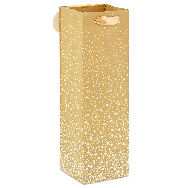 13" Gold Sparkle Wine Gift Bag for only USD 3.99 | Hallmark