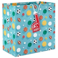 15" Sports Balls on Blue Extra-Deep Birthday Gift Bag for only USD 5.99 | Hallmark