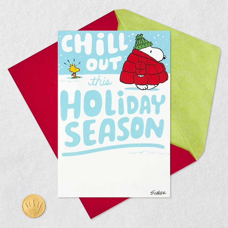 Peanuts® Chill Out, Snoopy and Woodstock Pop-Up Christmas Card for only USD 6.59 | Hallmark
