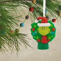 Dr. Seuss's How the Grinch Stole Christmas!™ Grinch in Wreath Hallmark Ornament With Light for only USD 14.99 | Hallmark
