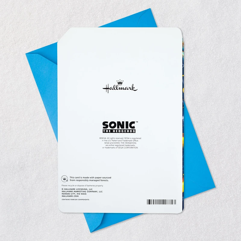 Sonic the Hedgehog™ Super Cool Musical 7th Birthday Card for only USD 5.99 | Hallmark