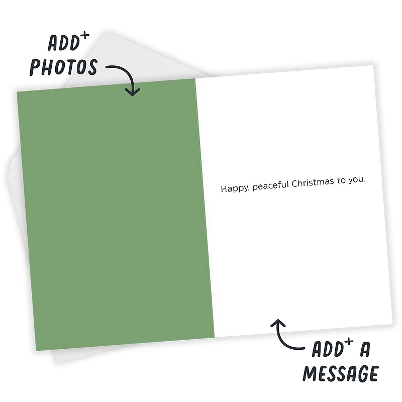 Elegant Peace Sign Custom Christmas Card for only USD 4.99 | Hallmark