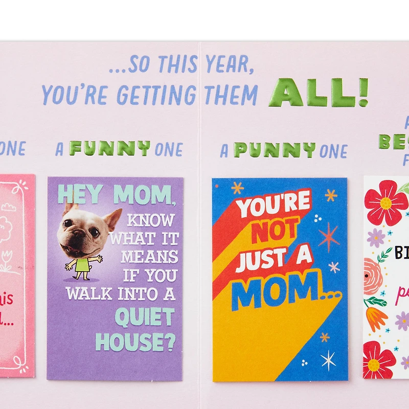 You Deserve More Than Just One Card Funny Birthday Card for Mom for only USD 5.99 | Hallmark