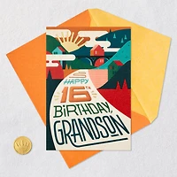New Adventures and Happiness Ahead 16th Birthday Card for Grandson for only USD 5.59 | Hallmark