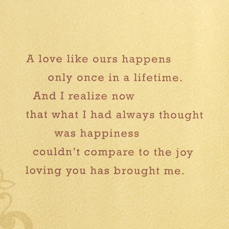 Our Love Is Once in a Lifetime Romantic Birthday Card for only USD 8.99 | Hallmark
