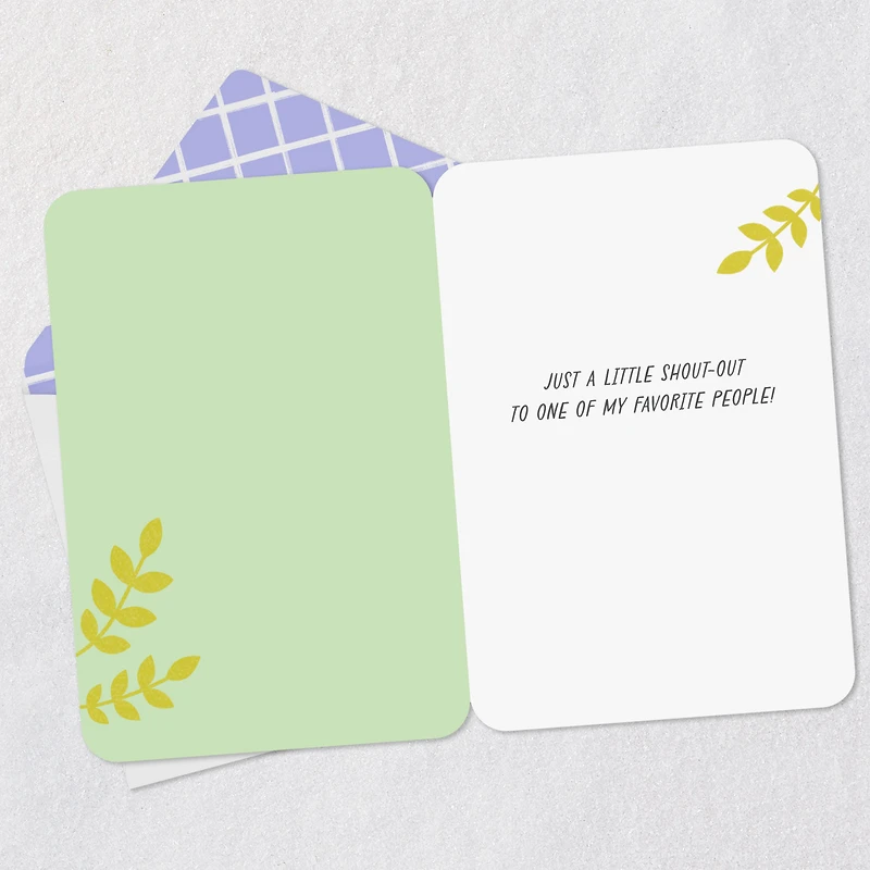 Shout-Out to One of My Favorite People Thinking of You Card for only USD 2.99 | Hallmark