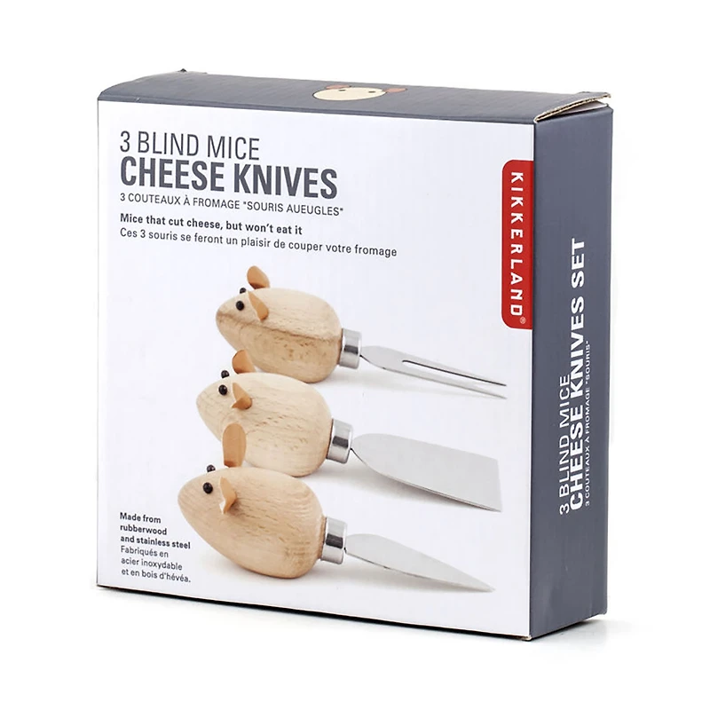 Kikkerland Cheese Knives With Mice Handles, Set of 3 for only USD 16.99 | Hallmark