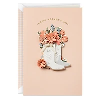 Flowers in Cowboy Boots Mother's Day Card for only USD 9.59 | Hallmark