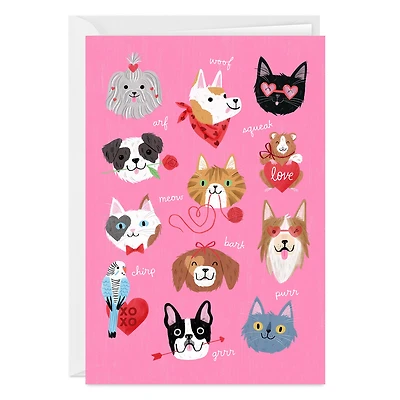 Cute Pet Love Wishes Custom Valentine's Day Card for only USD 4.99 | Hallmark