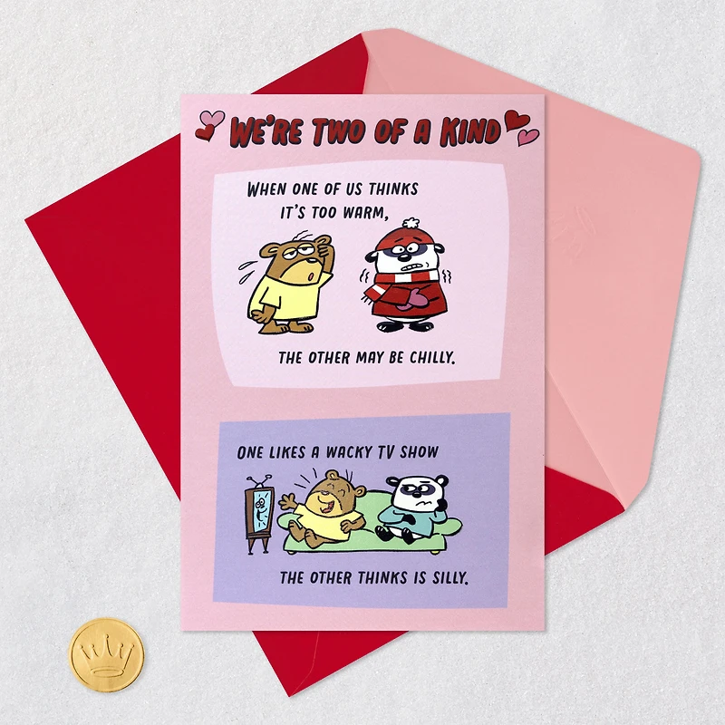 We're Two of a Kind Funny Valentine's Day Card for Spouse for only USD 5.99 | Hallmark