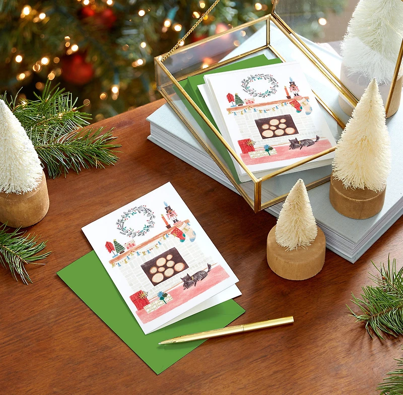 Warm and Cozy Fireplace Packaged Christmas Cards, Set of 5 for only USD 5.00 | Hallmark