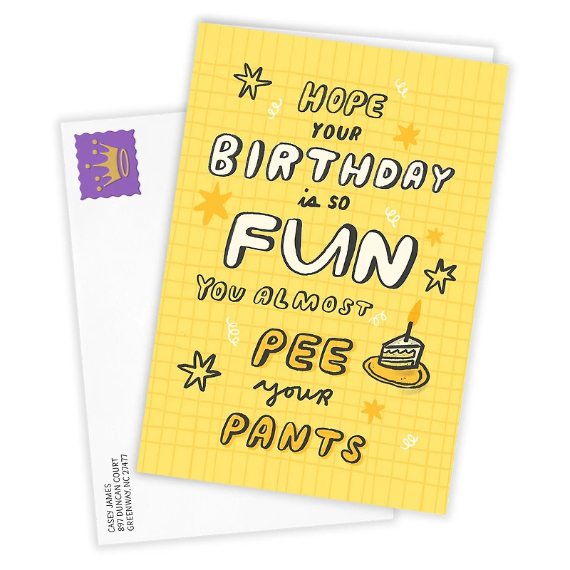Pee Your Pants Funny Custom Birthday Card for only USD 4.99 | Hallmark