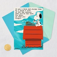 Peanuts® Snoopy Typing Thinking of You Card for only USD 3.79 | Hallmark